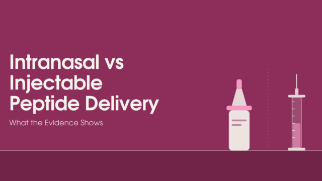 intranasal vs injectable peptide delivery nasal spray comparison