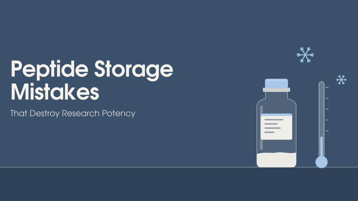 peptide storage mistakes temperature light degradation research