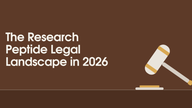 research peptide legal landscape FDA regulation compliance 2026
